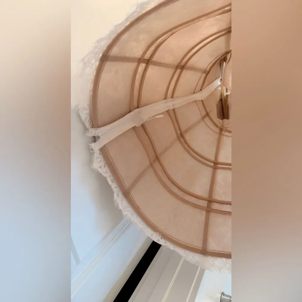 NWOT BRONX AND BANCO Isabella Long Sleeve Mini Dress in White - Picture 11 of 16